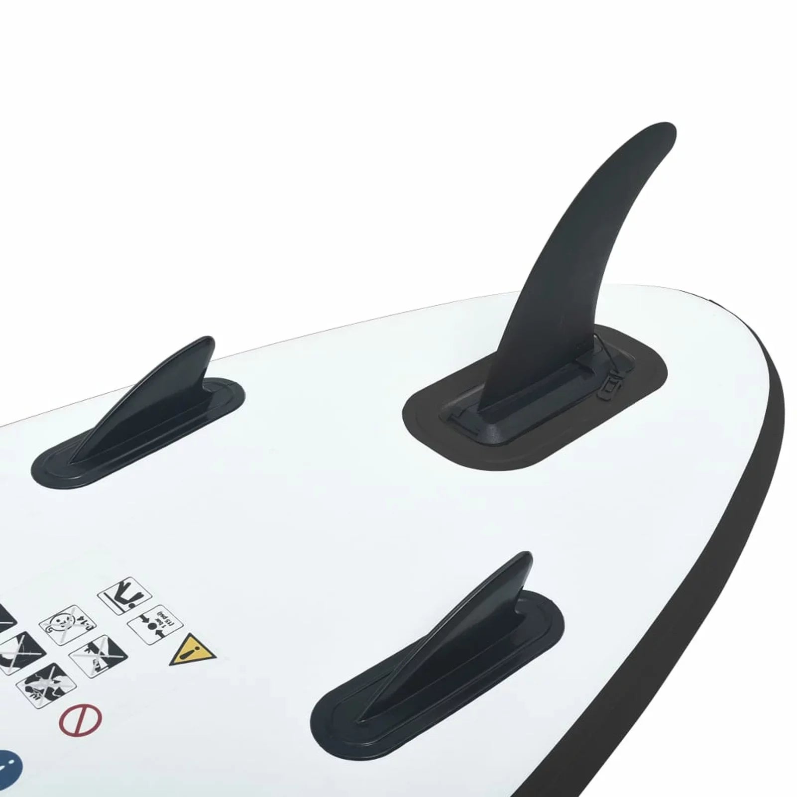 MABOTO Inflatable Paddleboard Set Black and White