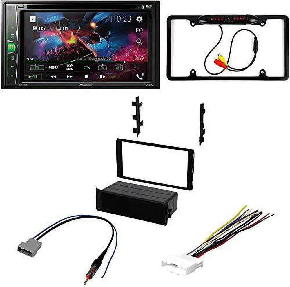 KIT4925 Bundle for 2015-2016 Nissan NV W/ Pioneer AVH-241EX Double DIN Car Stereo with Bluetooth/Backup Camera/Installation Kit/in-Dash DVD/CD AM/FM 6.2" Touchscreen Digital Media Receiver