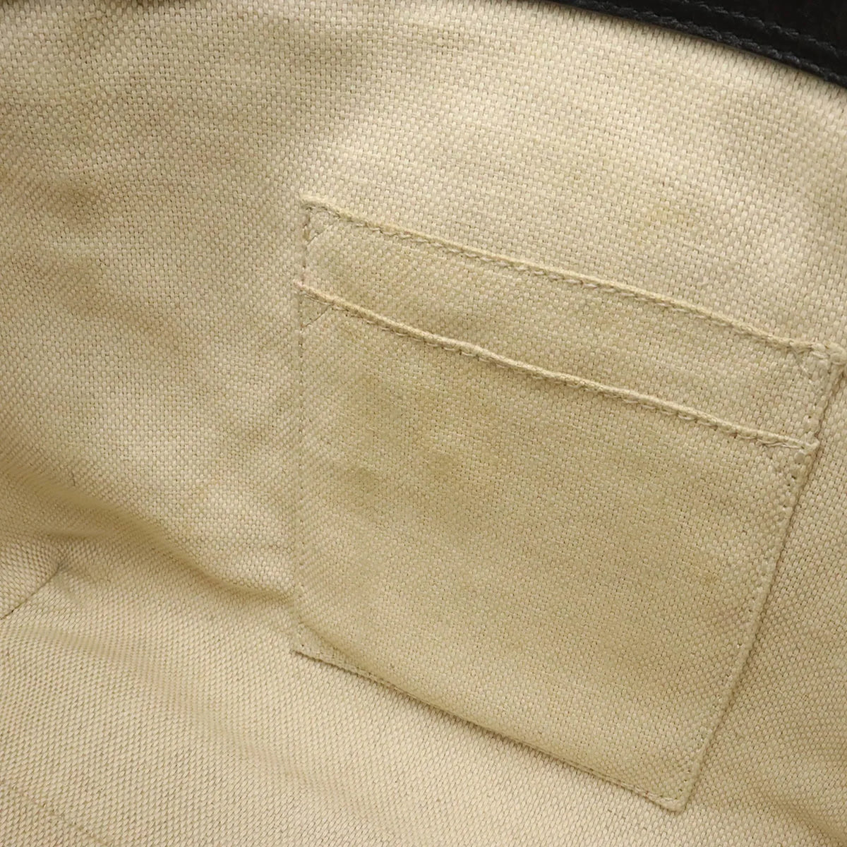 Pre-Owned GUCCI Soho Interlocking G Tote Bag Shoulder Tassel Leather Black 369176 (Good)