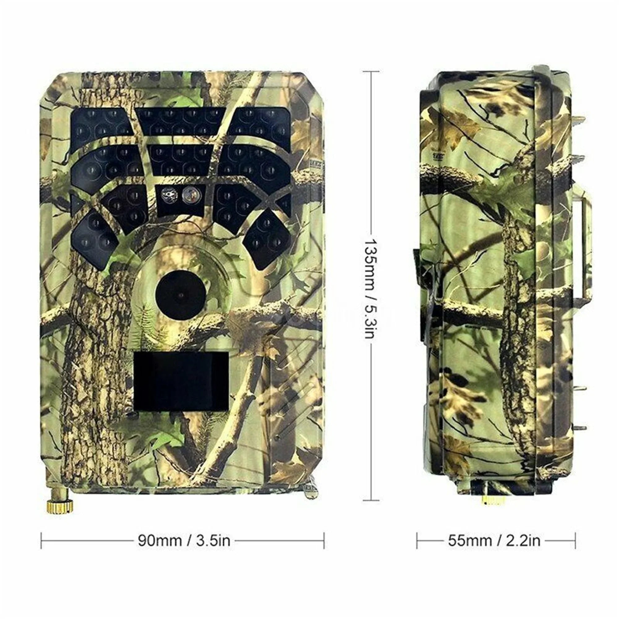 QIYAA Outdoor Hunting Camera 12Mp 720P Wild Animal Detector Trail Camera Waterproof Monitoring Night Vision Wildlife Monitoring