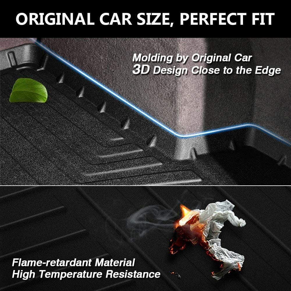 Easy to Clean for 2011-2021 Jeep Grand Cherokee TPO Rear Cargo Trunk Mats Liner