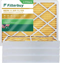 Filterbuy 10x16x4 MERV 11 Pleated HVAC AC Furnace Air Filters (4-Pack)