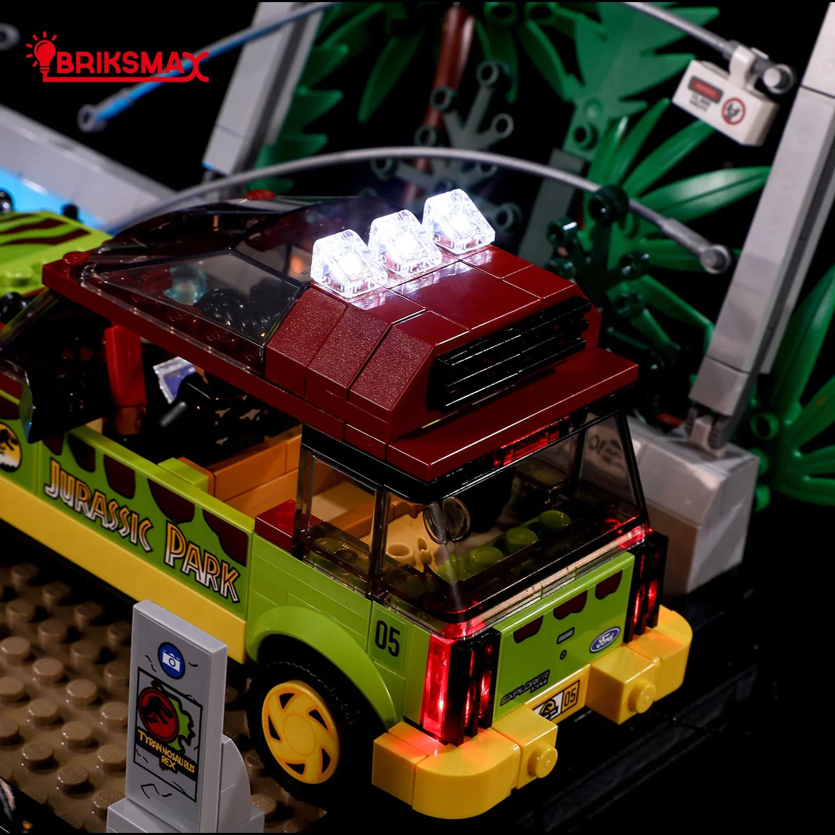 BRIKSMAX Led Light Kit for Legos Jurassic World™ T. rex Breakout 76956 Building Blocks Model(Not Include the Building Model)