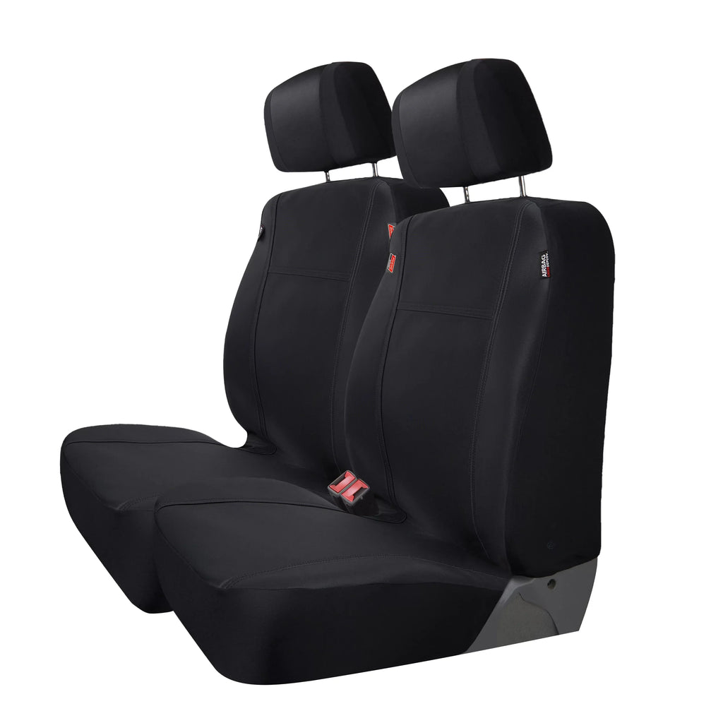 Dickies 2-Piece Black Puncture-Resistant Front Car, Truck, SUV Seat Covers, Protect from Pets, Universal Fit