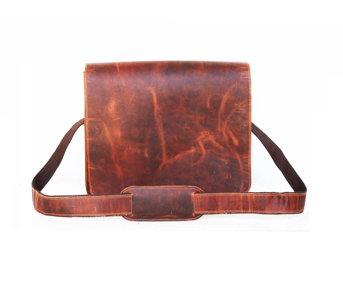 Handmade Leather satchel bag for iPad office briefcase gift for men bag distressed shoulder bag