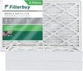 Filterbuy 16x30x4 MERV 8 Pleated HVAC AC Furnace Air Filters (3-Pack)