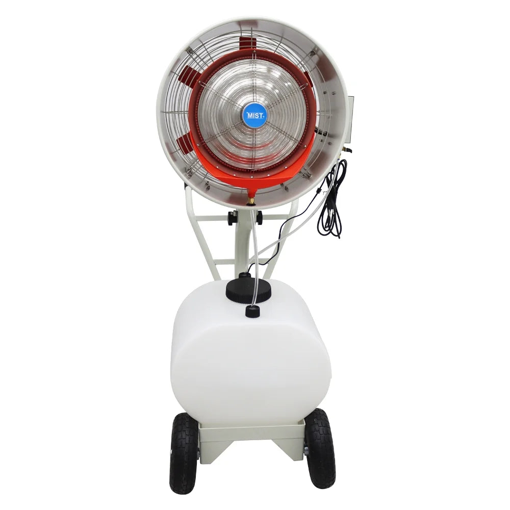 PreAsion Humidification and Watering Industrial Spray Electric Fan Hand-pushed Humidification Cooling Spray Fan 110V