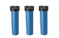 3 Big Blue Housing/Canisters 1" NPT w/ Pressure Relief for 4.5" x 20" FILTER/CARTRIDGES