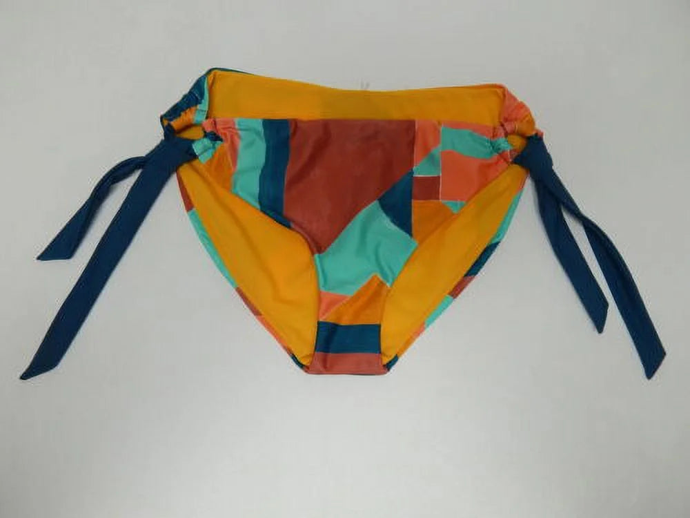 prAna Audrey Size Small (S) Mid Rise Tie Side Bikini Bottoms Atlantic Seaglass