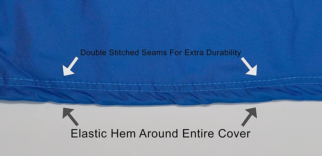 Custom Fit Weatherproof Jet Ski Covers Full for Sea Doo GTX with Touring seat 1995-1996 - Gray/Black - Trailerable - Protect from All Weather - Rain & Sun - Free Trailer Straps & Bag