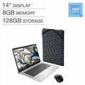 14" Chromebook Portable computer Bundle - Intel Celeron - 1080p - Bonus Sleeve & Wireless Mouse Notebook PC