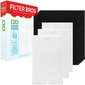 Filter Bros HRF-R3 HRF-A300 Compatible With Honeywell Air Purifier Filter Kit includes 3 HEPA R and 6 A Charcoal Pre-Filters Replacement for HPA 090, 100, 200, 300, and 3000, 5000 Series Machines