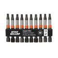 2 in. T20 Impact Bit Clip Torx Industrial Screwdriver Bit - Recyclable - Pack of 10