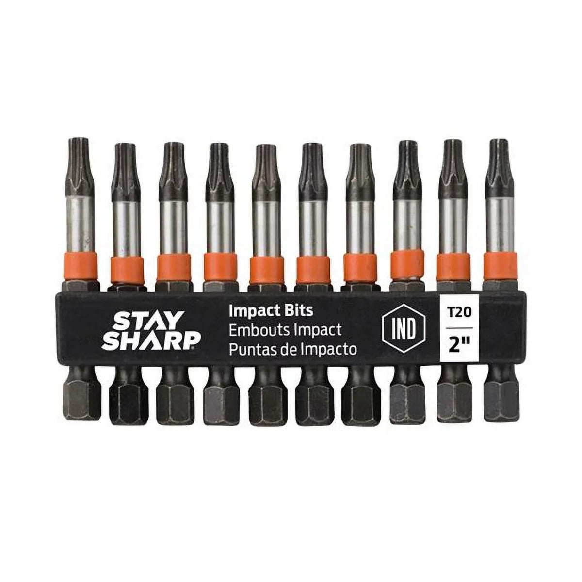 2 in. T20 Impact Bit Clip Torx Industrial Screwdriver Bit - Recyclable - Pack of 10