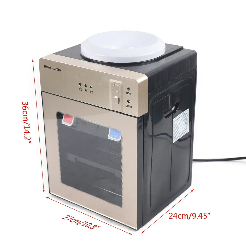 DENEST 5 Gallon Electric Hot Cold Water Dispenser Top Loading Stainless Steel for Home Office