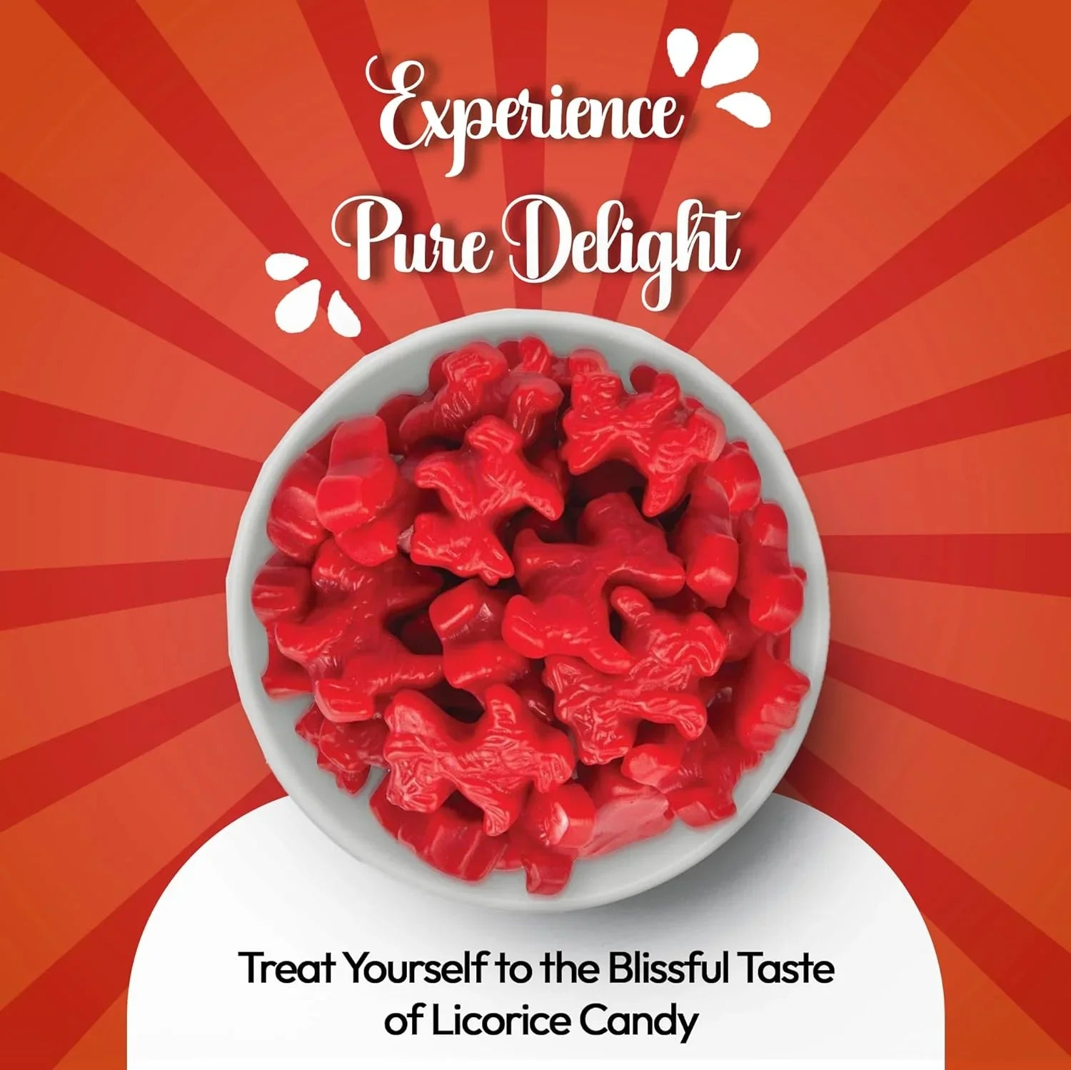 Licorice Candy - 1 Pound Red Licorice Scottie Dogs - Strawberry Red Licorice - Australian Candy - Liquorice Candy - Bulk Licorice