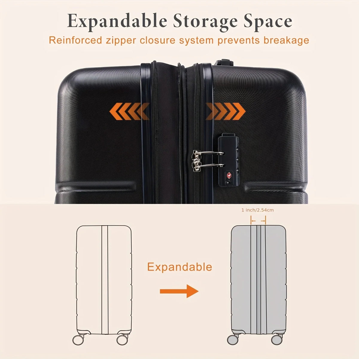 Lightweight Carry-On Trolley Suitcase – TSA Lock, Durable Double Spinner Wheels – Secure & Convenient Travel Case for Jetsetters