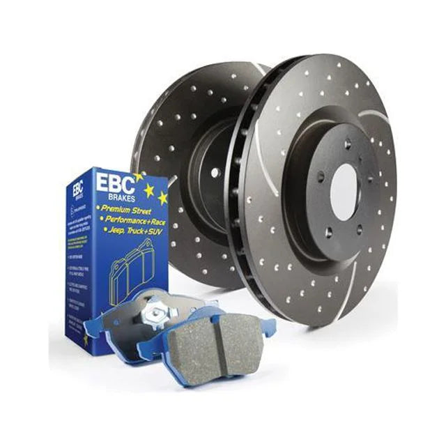 EBC Brakes S6KF1228 S6 Kits Bluestuff and GD Rotors Fits 07-17 Caliber Lancer Fits select: 2007-2010 DODGE CALIBER, 2008-2017 MITSUBISHI LANCER