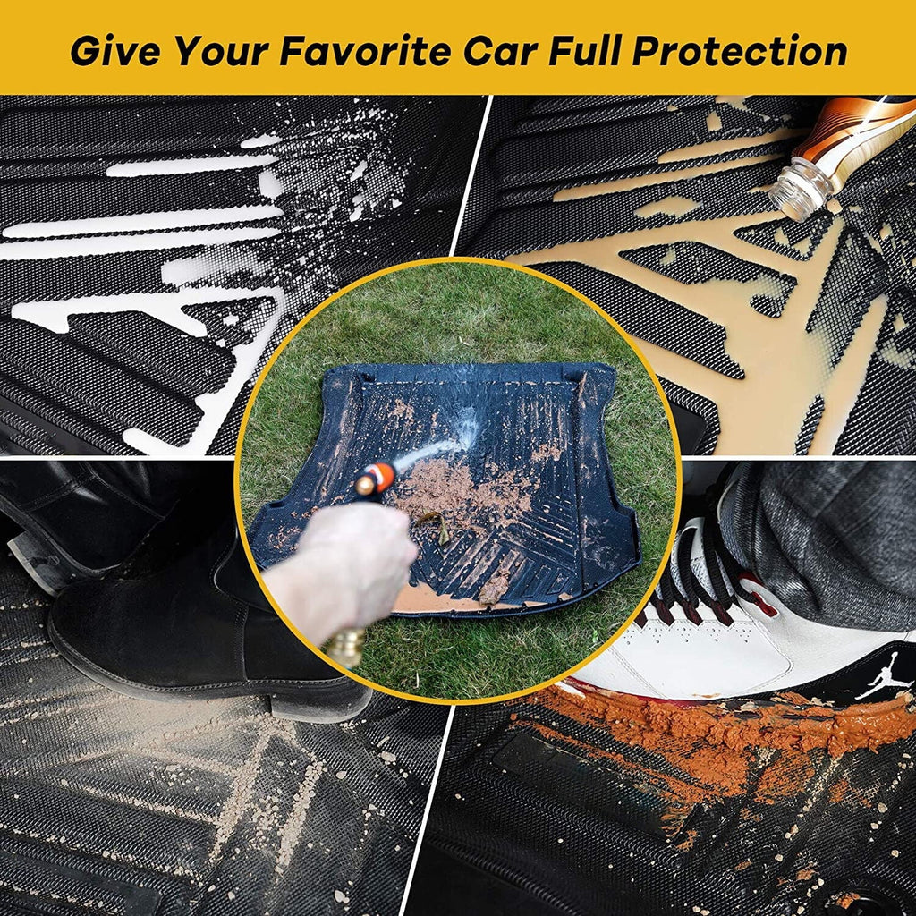 Easy to Clean for 2011-2021 Jeep Grand Cherokee TPO Rear Cargo Trunk Mats Liner