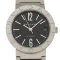 Pre-Owned BVLGARI Bulgari BB33BSS AUTO stainless steel self-winding boys black dial watch (Good)