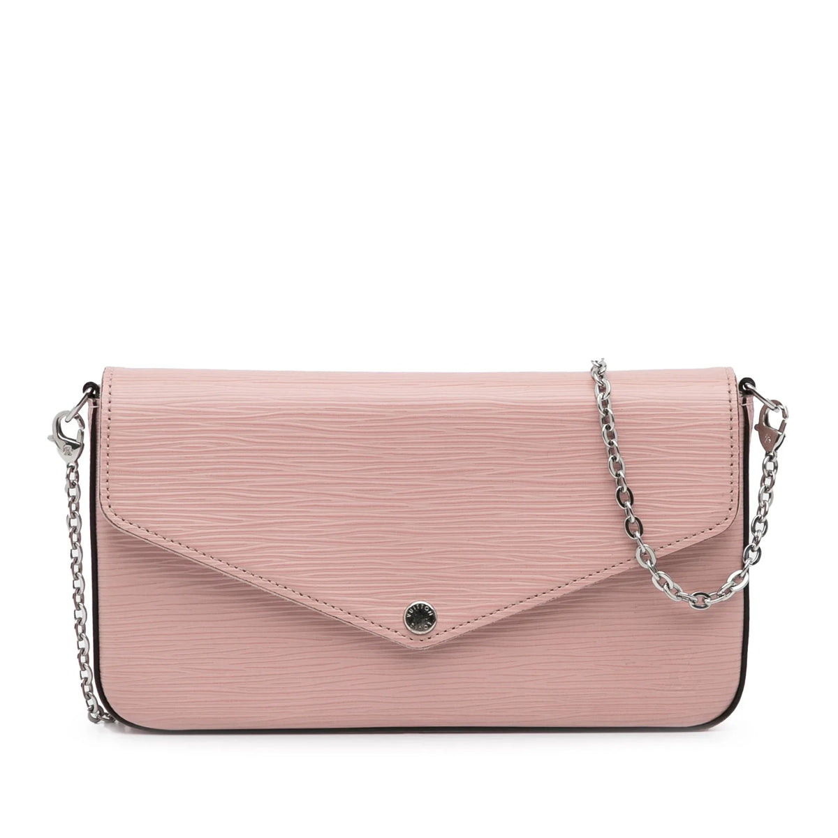 Pre-Owned Authenticated Louis Vuitton Epi Pochette Felicie Leather Pink Crossbody Bag Unisex (Good)