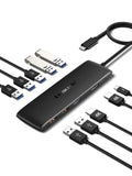 Lemorele 10-in-1 USB C Hub USB C Adapter with 4K 2 HDMI Ports 4 USB 3.1 Gen 2 USB 3.0 Outputs