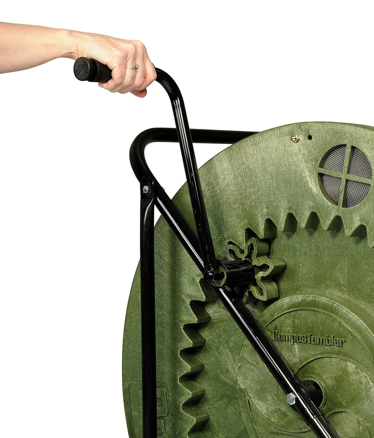 Mantis Compact ComposTumbler CT02001 Easy-to-Load Easy-to-Empty with No Bending - Sturdy and durable, Holds 88 Gallons, Low Cost Per Gallon