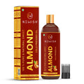 Newish® Badam Rogan Oil | 100% Pure & Natural Cold Pressed Sweet Almond Oil For Hair, Body And Skin, Unrefined 200Ml (Pack Of 1)