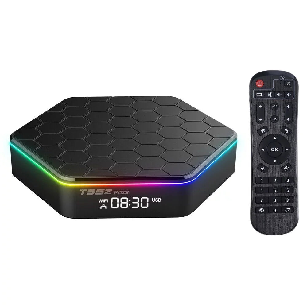 KingFurt Quad Core 8K HD Video 64GB Memory 6K Stream Player 2023 T95Z Plus Smart Android 12.0 TV Box