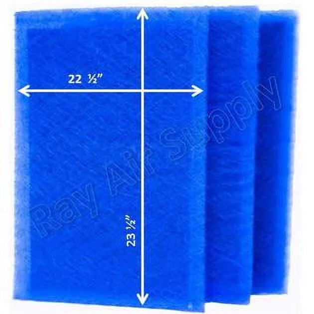 RAYAIR SUPPLY 25x25 Replacement Filter Pads Compatible with MicroPower Guard Air Cleaner (3 Pack) BLUE