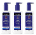 Neutrogena Norwegian Formula Deep Moisture Fast Absorbing Body Lotion For Dry Skin, 8.45 Ounce (Pack Of 3)