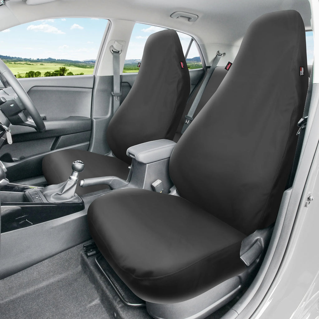 Genuine Dickies Full Vehicle Heavy Duty Polyester Car Seat Covers Black,40212WDI