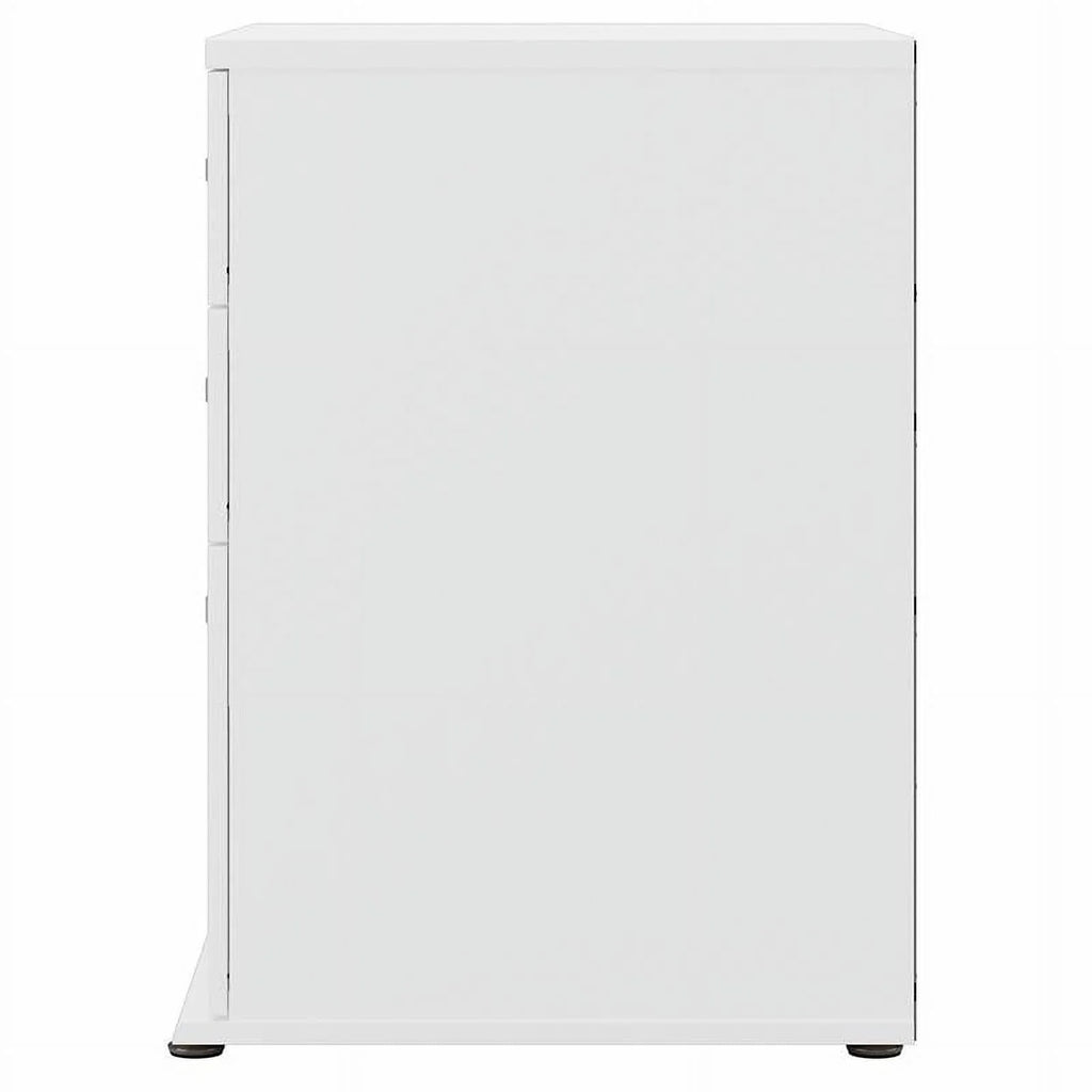 Pemberly Row Garage Storage Cabinet with Drawers in White - Engineered Wood