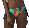prAna Audrey Size Small (S) Mid Rise Tie Side Bikini Bottoms Atlantic Seaglass