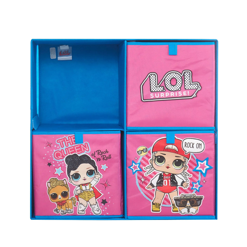 LOL Surprise Kids Storage Cubby Organizer Set