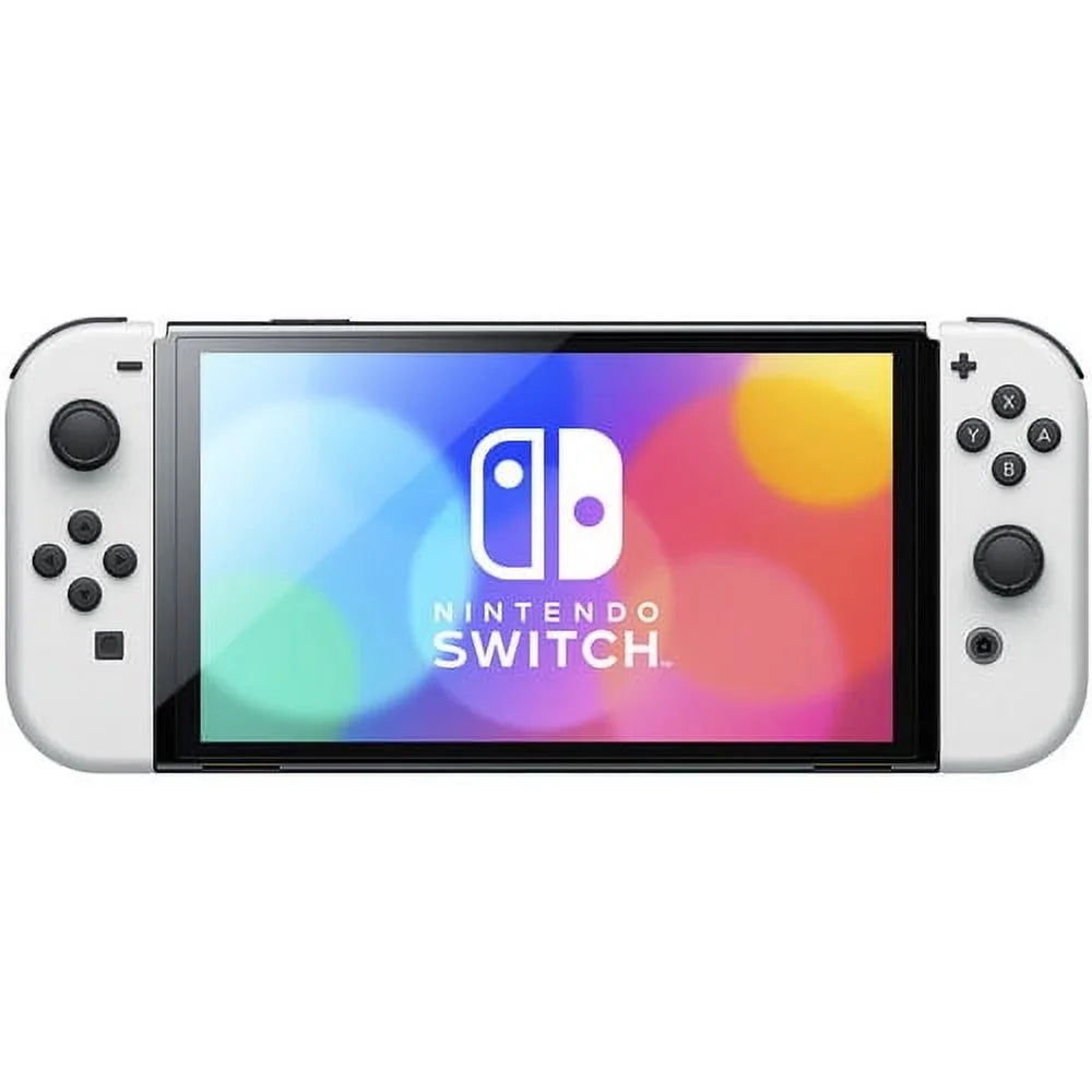 Nintendo Switch OLED White with Pokemon Sword, 128GB Card, and More