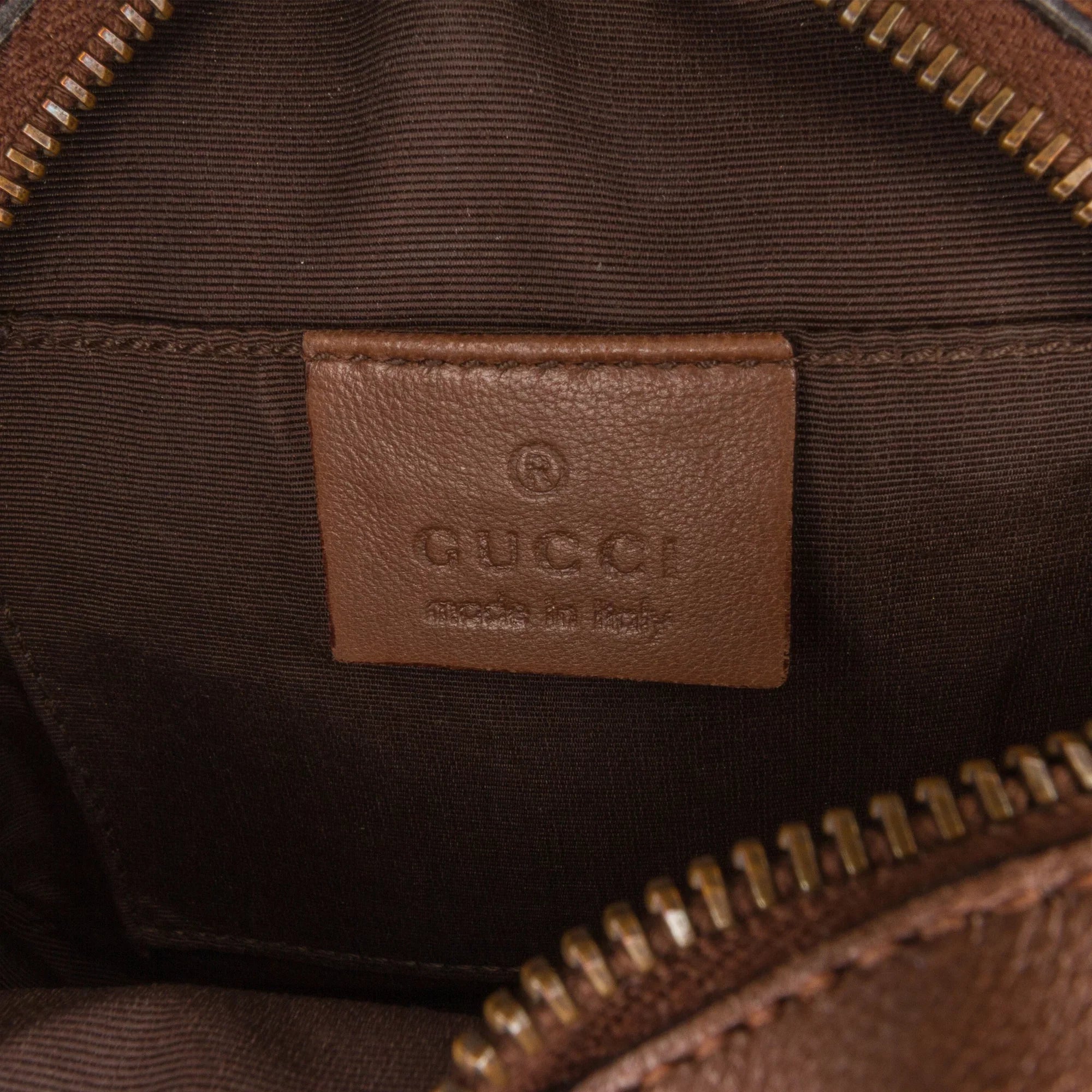 Pre-Owned Authenticated Gucci GG Round Crossbody Canvas Fabric Brown Crossbody Bag Unisex (Good)