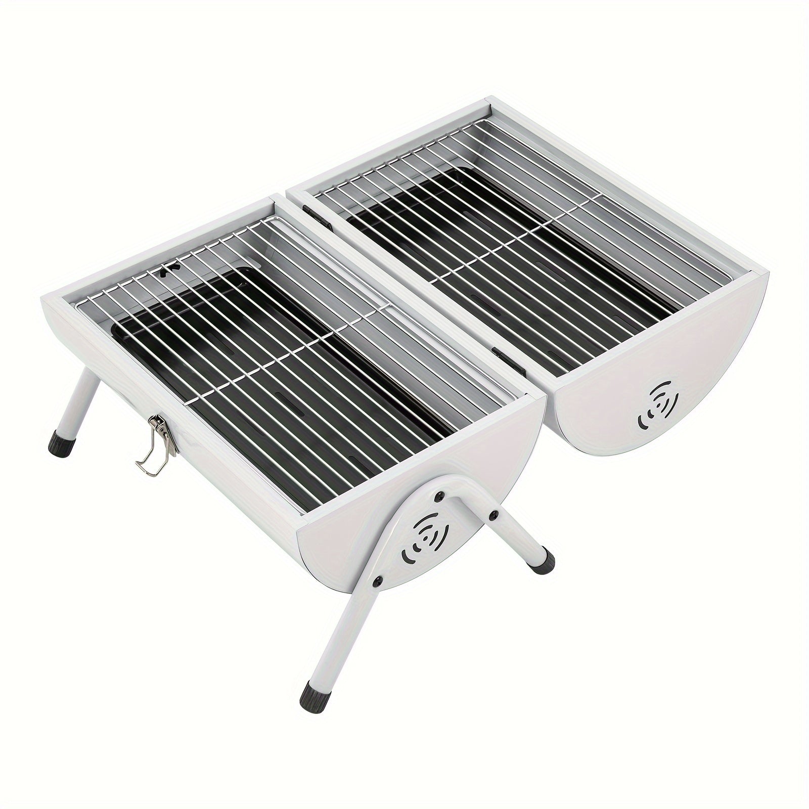 DFSDFGF32 White Multi-functional BBQ Grill with Thermometer
