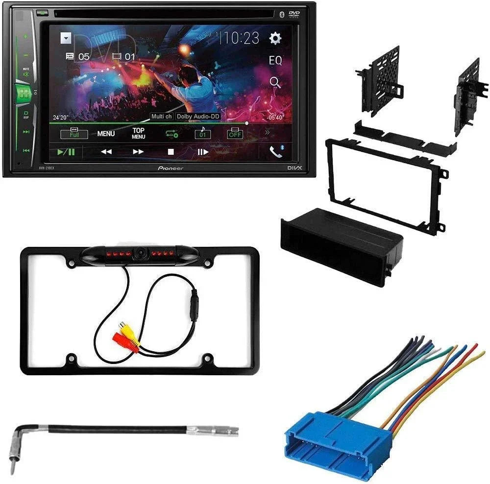KIT4821 Bundle for 1998-2002 Oldsmobile Intrigue W/ Pioneer AVH-241EX Double DIN Car Stereo with Bluetooth/Backup Camera/Installation Kit/in-Dash DVD/CD AM/FM 6.2" Touchscreen Digital Media Receiver