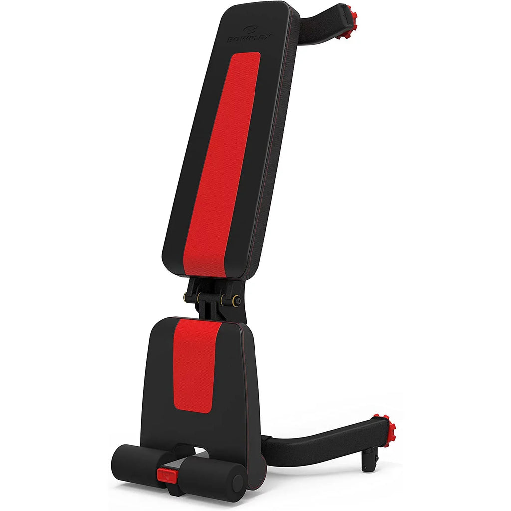Bowflex 100675 5.1S Stowable SelectTech Adjustable Bench, 6 Adjustment Angles Bundle with Bowflex SelectTech Dumbbell Stand with Media Rack