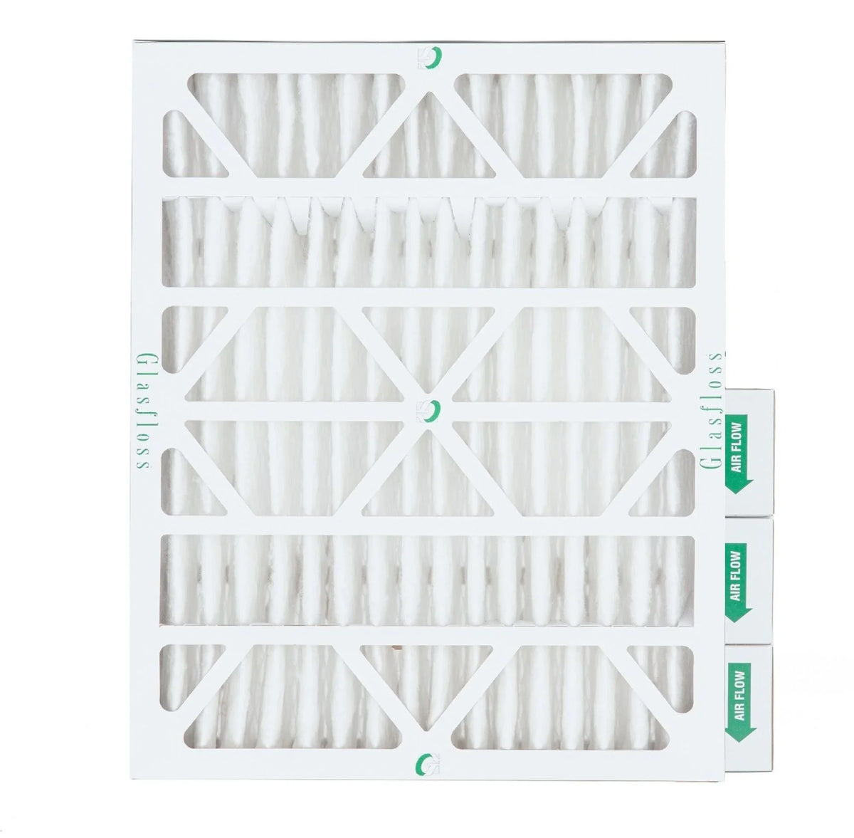 Glasfloss ZL 20x24x4 MERV 10 Pleated AC Furnace Air Filters. Box of 4. Exact Size: 19-3/8 x 23-3/8 x 3-3/4