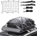 Eyoloty Heavy Duty 64"x 39" Roof Rack, Rooftop Cargo Carrier Basket with Waterproof Bag, Tie Down Strap, Net, Rack Extension and Car Top Luggage Holder for SUV, 150lb Capacity, Steel Construction