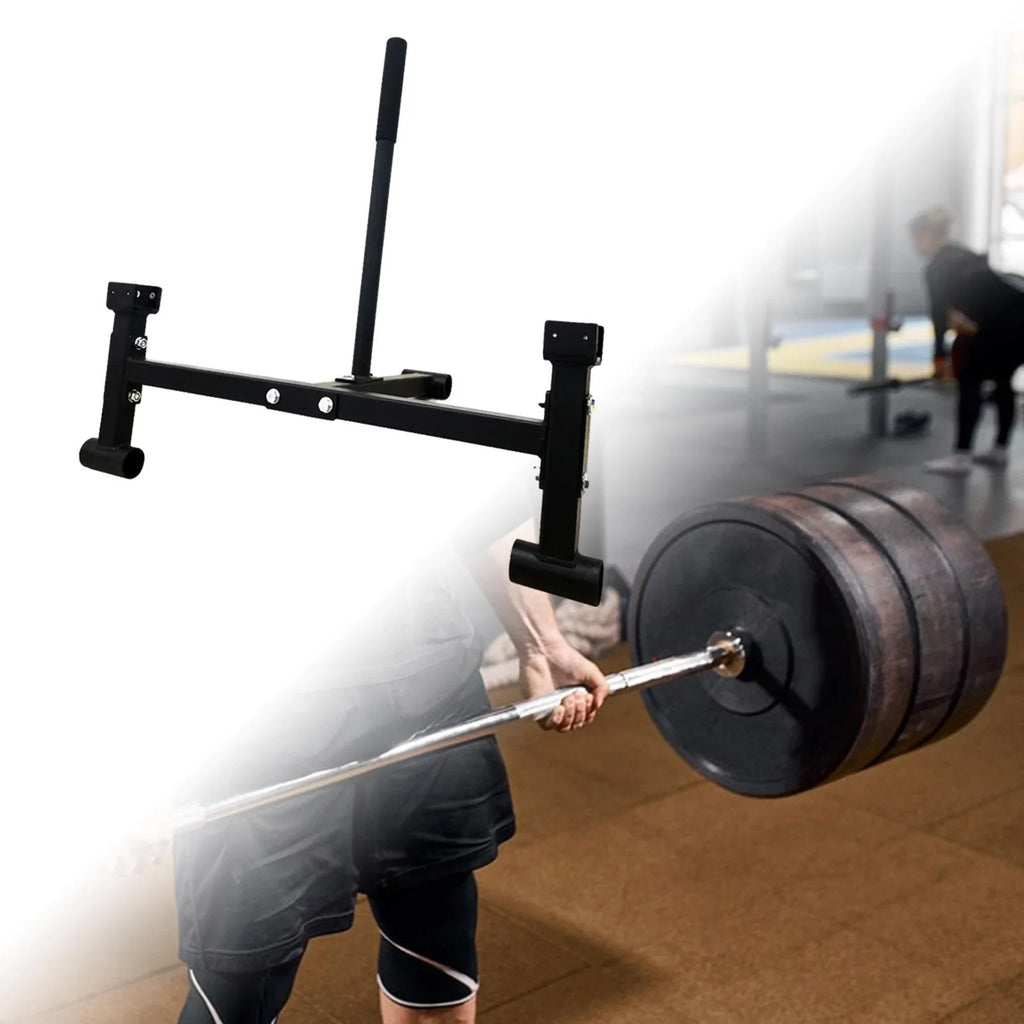 Tnarru Deadlift Barbell Stand Compact Gym Equipment for Workout Sport Weight Plates