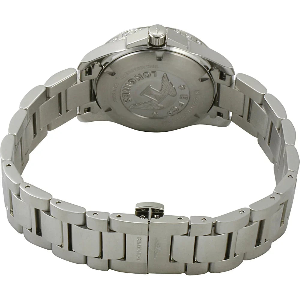 Longines Conquest White Pearl & Diamonds Women's Watch L3.258.0.88.6