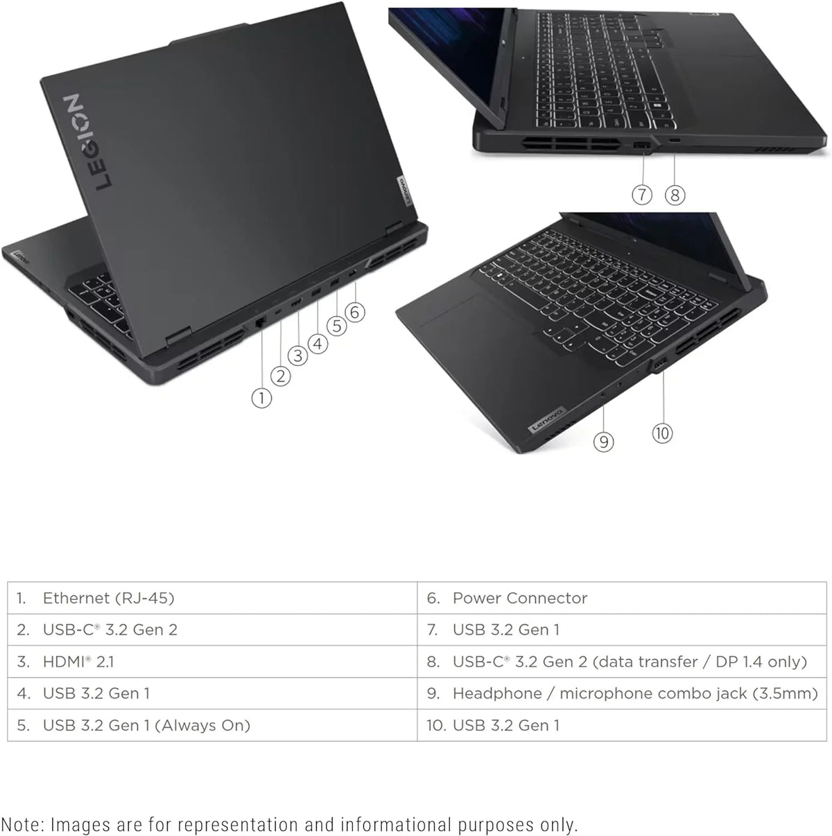 Legion Pro 5i Gaming Portable computer, 13th Gen Intel Core i7-13700HX, 64 Gigabytes DDR5 Ram, 2 TB PCIe Solid State Drive, 16" WQXGA(2560x1600), Nvidia Geforce RTX 4060, Windows OS 11 Home