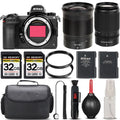 Nikon Z6 II Mirrorless with 50-250mm f/4.5-6.3 VR Lens + 24mm f/1.8 S Lens + 64GB Storage + UV Filter + Backup Battery + Case + Cleaning Kit - International Version