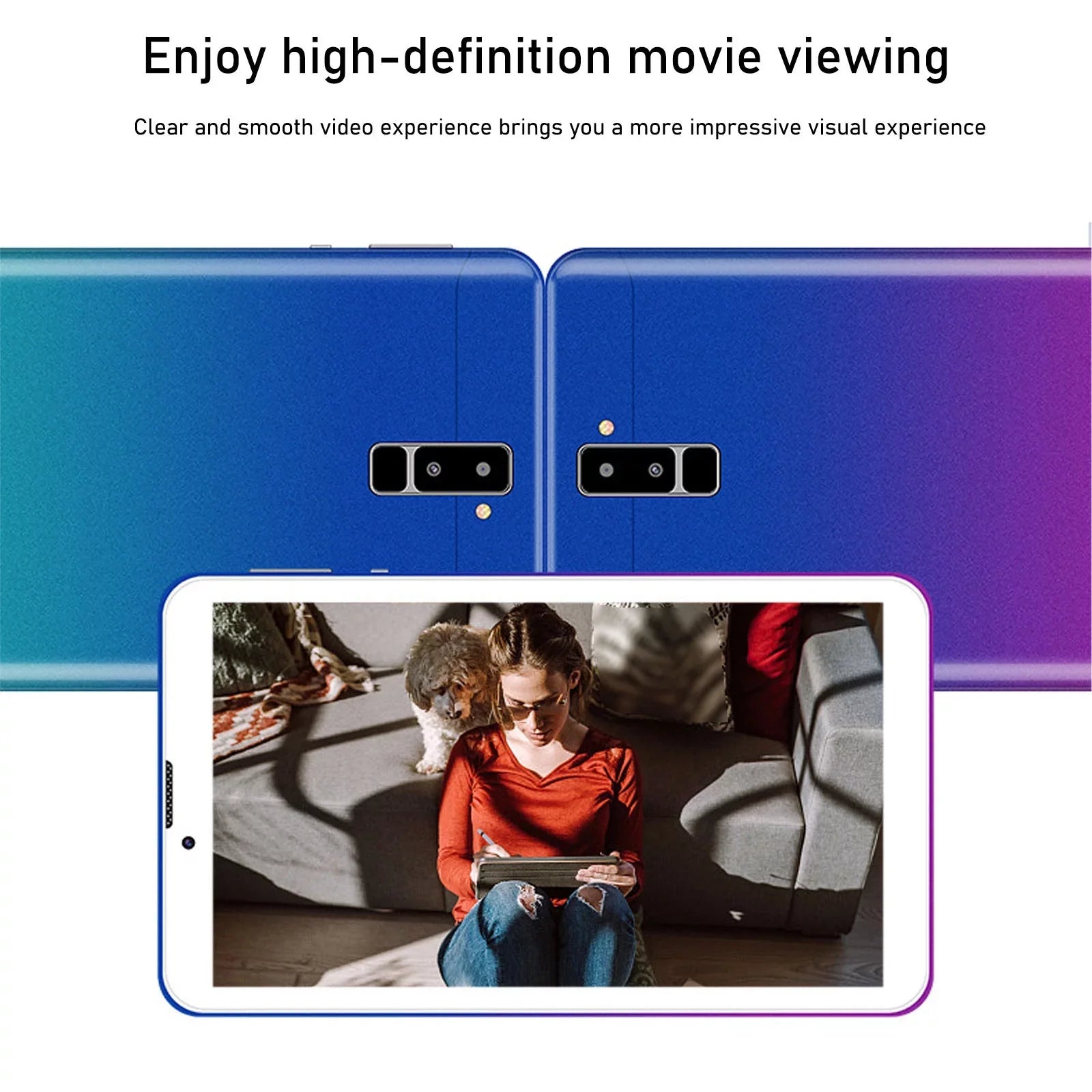 lulshou HD 7 Inch 8 Core Android Tablet IPS High Definition Screen WiFi Bluetooth Voice Call Game Video Learning Tablet SIM Card Communication Function