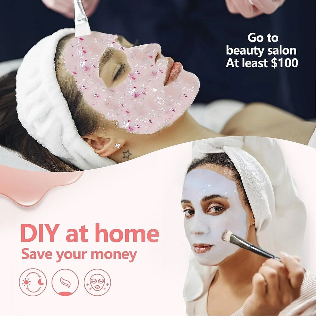Jelly Mask Peel Off Face Masks SkinCare, Natural Gel Powder for Facial Mask, Professional hydrojelly Mask, Moisturizing & Hydrating 23 Fl Oz DIY Facial Skin Care Peel Off (2K GOLD)