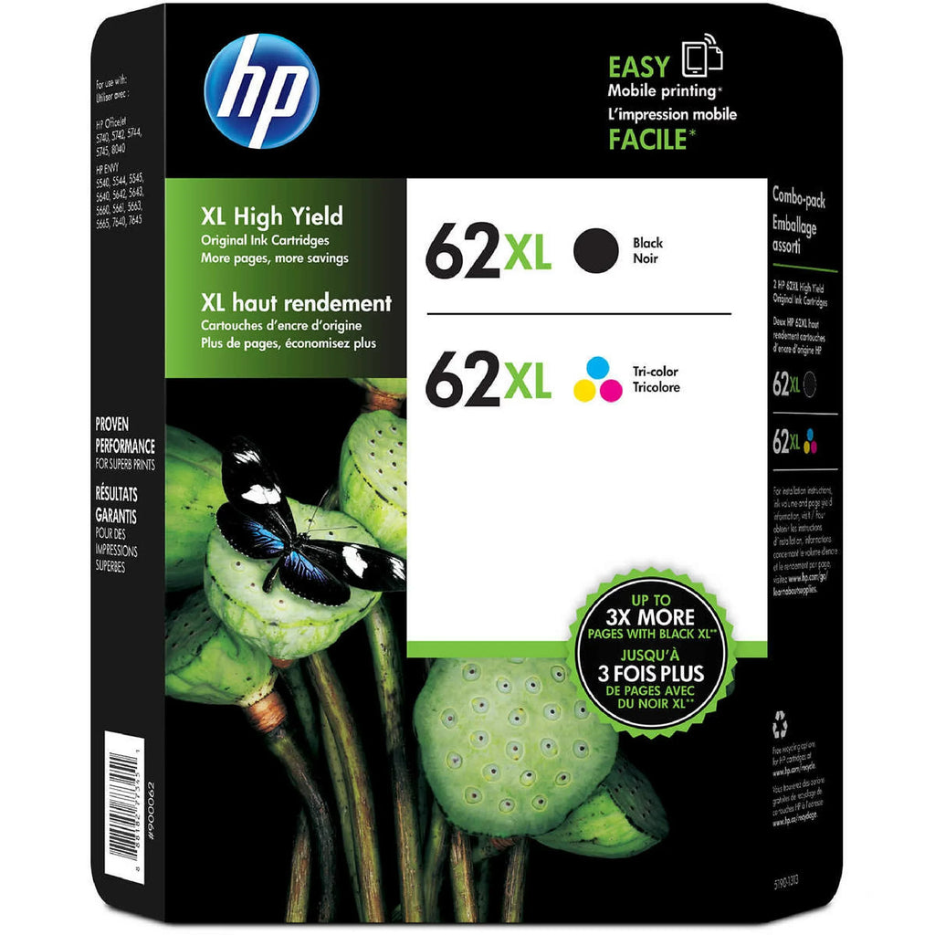 62XL Ink Cartridge Black Ink & Color Combo