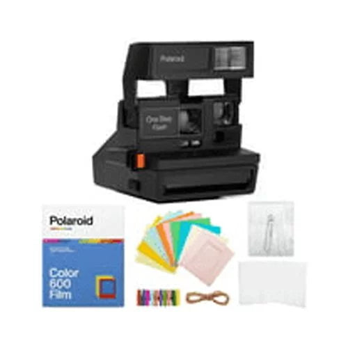 Polaroid 600 OneStep Flash Instant Camera with Color 600 Film & Accessory Bundle